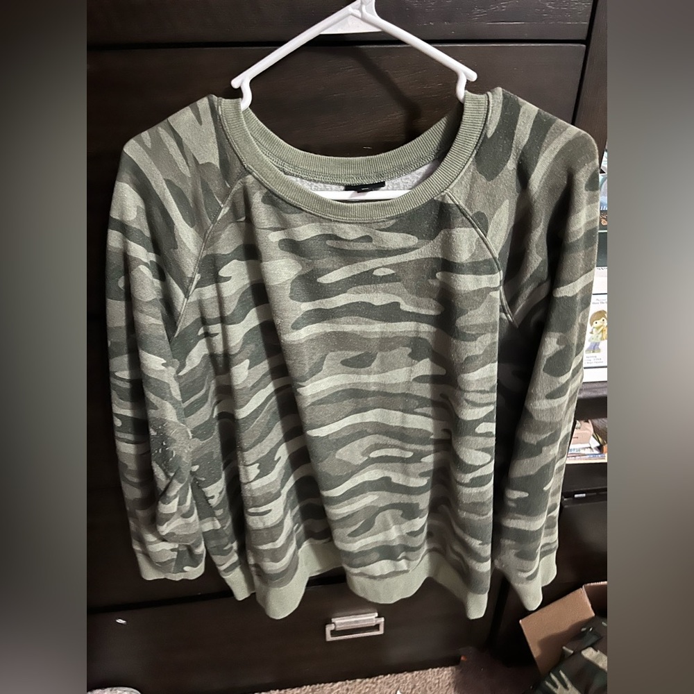 Camo sweater
